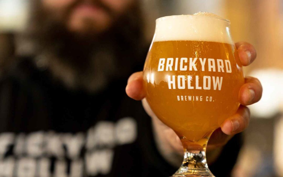 Brickyard Hollow beer close up