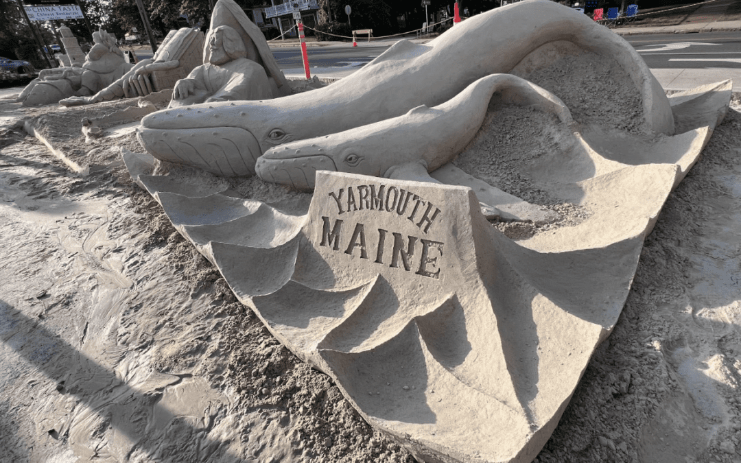 Brickyard Hollow hosting the sandcastle contest at the Yarmouth Clam Festival 2023